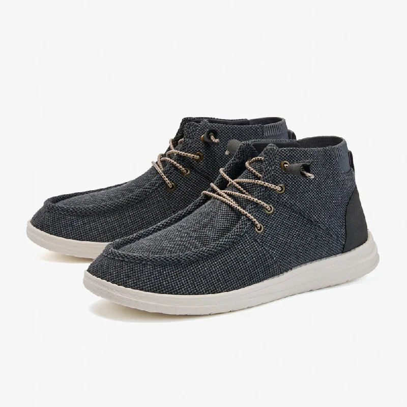 Men's water shoes drainage gray-Aleder Men's Urban Fit Mid-Top Knit Chukka Boots