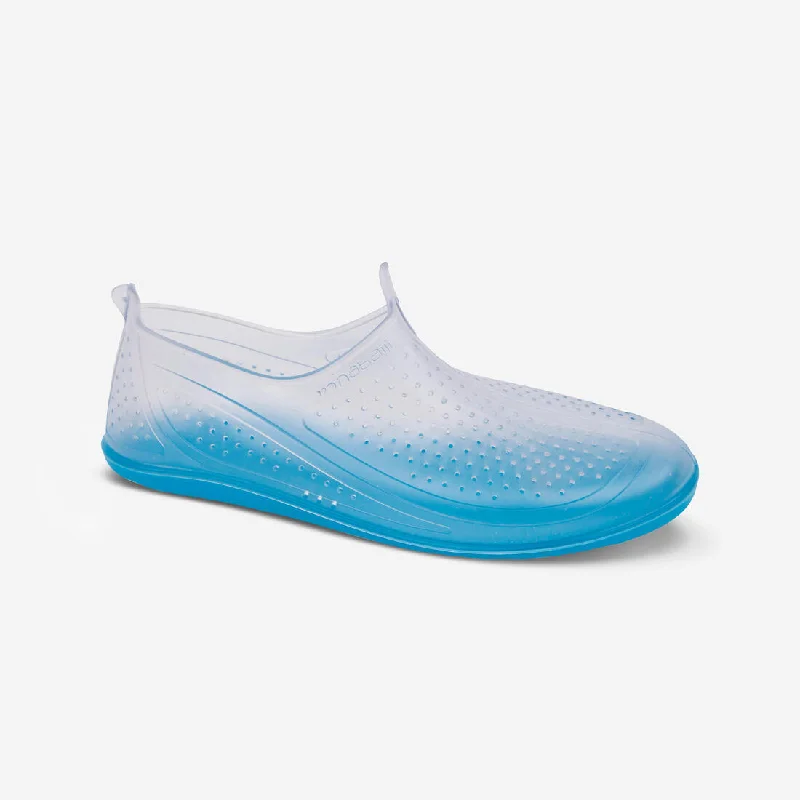 Men's water shoes non-slip blue-Aquabiking-Aquafit Water Shoes Aquafun Transparent