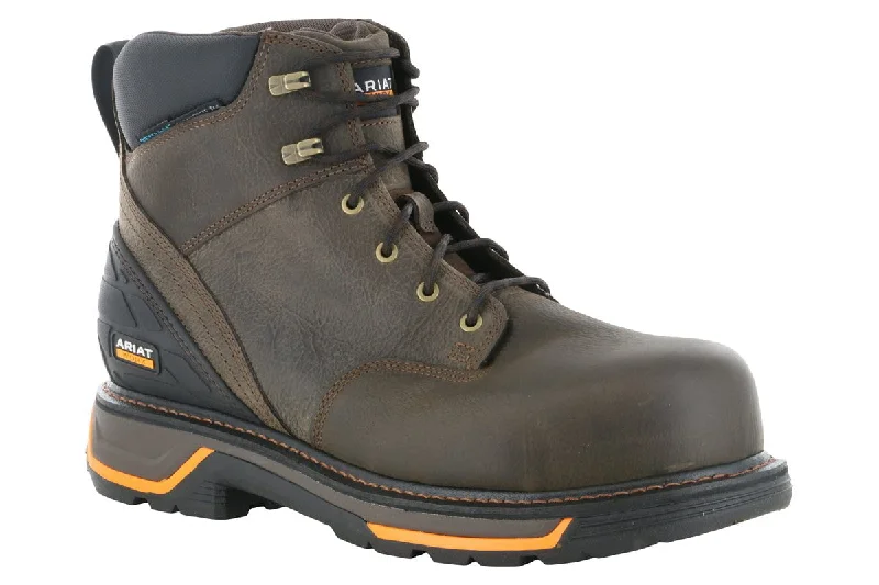 Men's work shoes comfortable black-Ariat Big Rig 6" Waterproof Soft Toe Boot