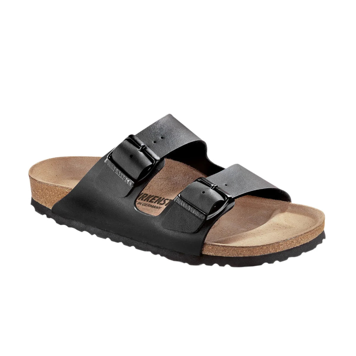 Men's casual shoes stylish tan-Birkenstock - Arizona - BirkoFlor - Black - Regular Fit