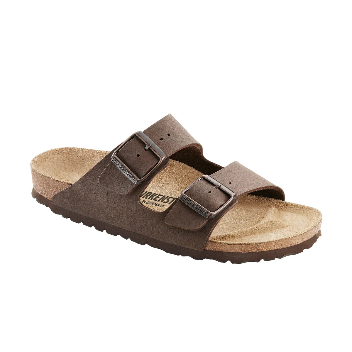 Men's casual shoes soft black-Birkenstock - Arizona BirkiBuc - Mocca - Regular Fit