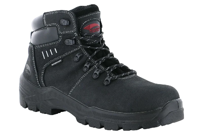 Men's work shoes durable navy-Avenger 7400 Waterproof Composite Toe Boot Black