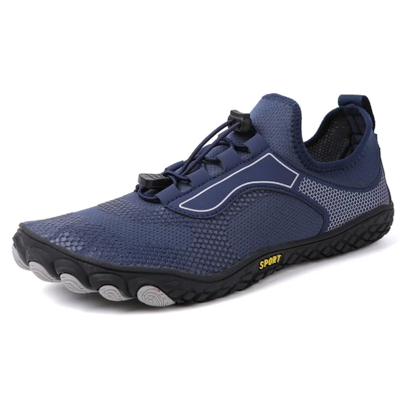 Men's water shoes drainage navy-Barefoot Quick Dry Aqua Sneakers Fitness Shoes