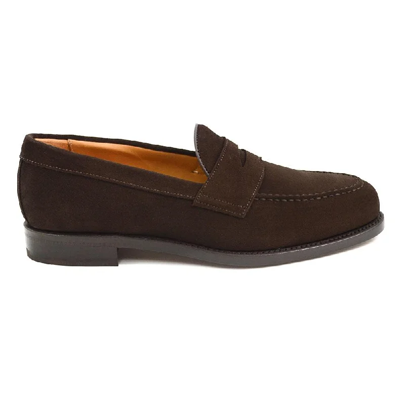 Men's casual shoes breathable leather-Berwick 1707 Penny Loafer (9628) Suede