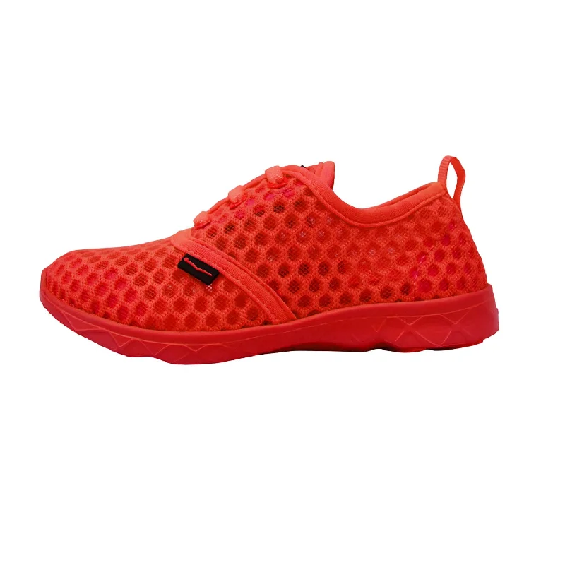 Men's water shoes slip-on black-Boys Aqua Sneakers Red