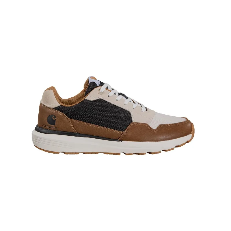 Men's work shoes comfortable brown-Greenfield ESD Soft-Toe Sneaker Brown/White