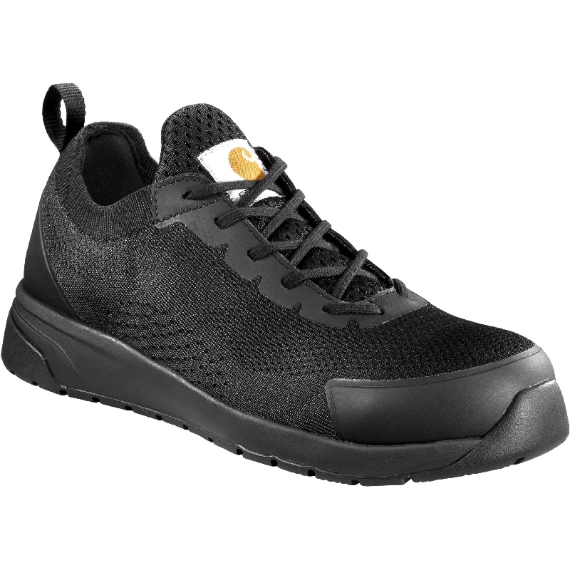 Men's work shoes non-slip black-Carhartt Men's Force Nano Composite Toe Work Shoe - Black - CMD3441