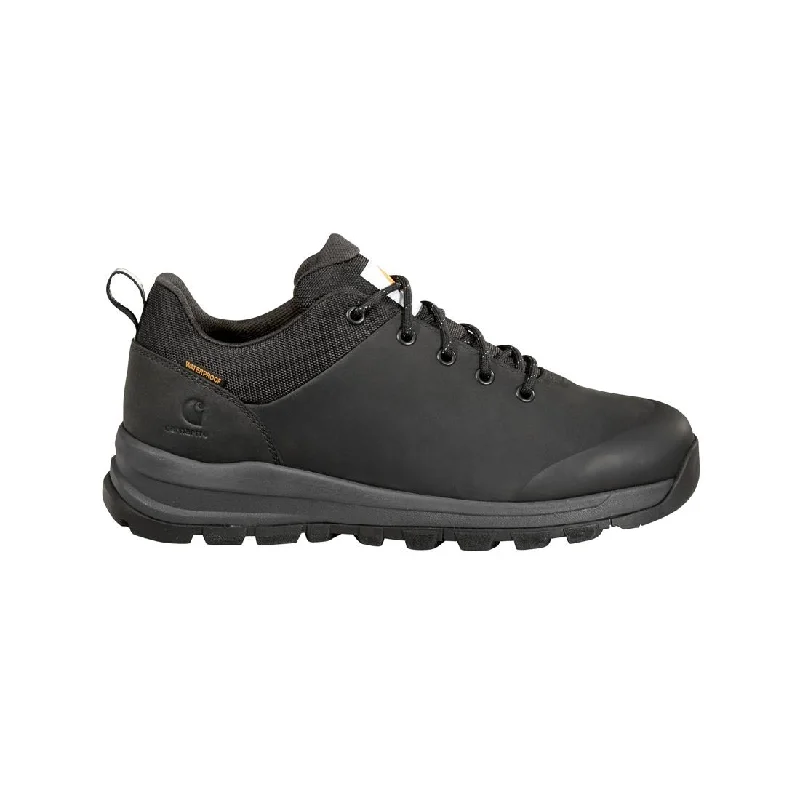 Men's work shoes rugged black-3" Outdoor Soft-Toe Waterproof Shoe Black