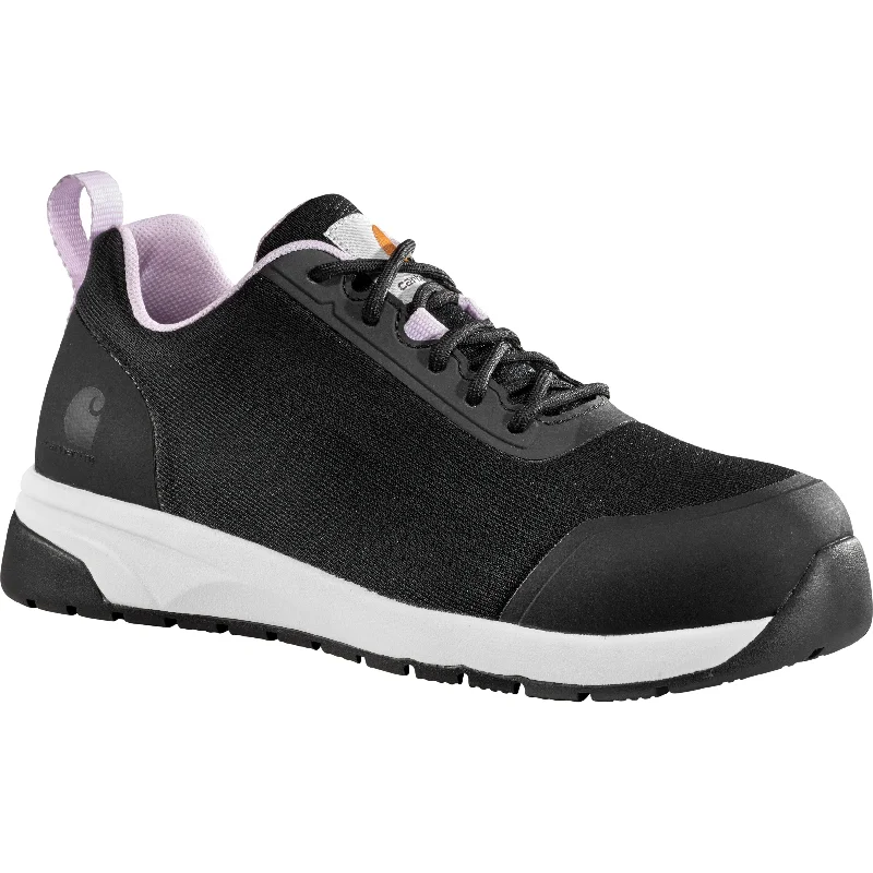 Men's work shoes slip-resistant black-Carhartt Women's Force Nano Composite Toe Work Shoe - Black- FA3481-W