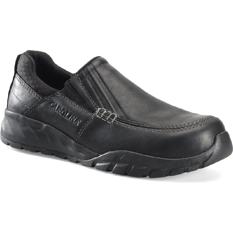 Men's work shoes safety tan-Carolina Men's Esd Force CT Slip On Casual Work Shoe - Black - CA5596