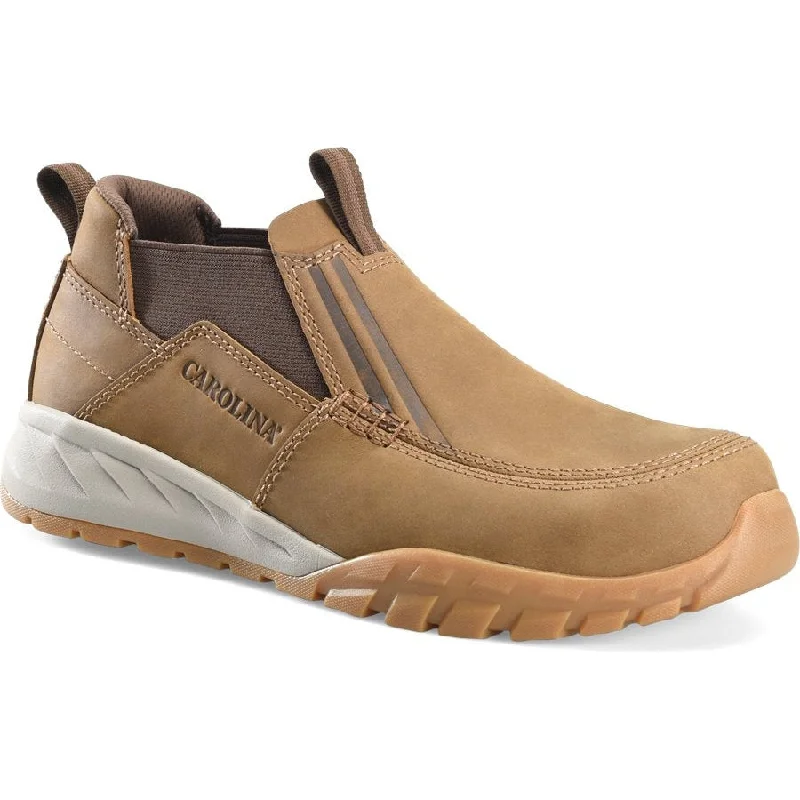 Men's work shoes waterproof brown-Carolina Men's Esd Romeo Force CT Casual Work Shoe - Brown - CA5595