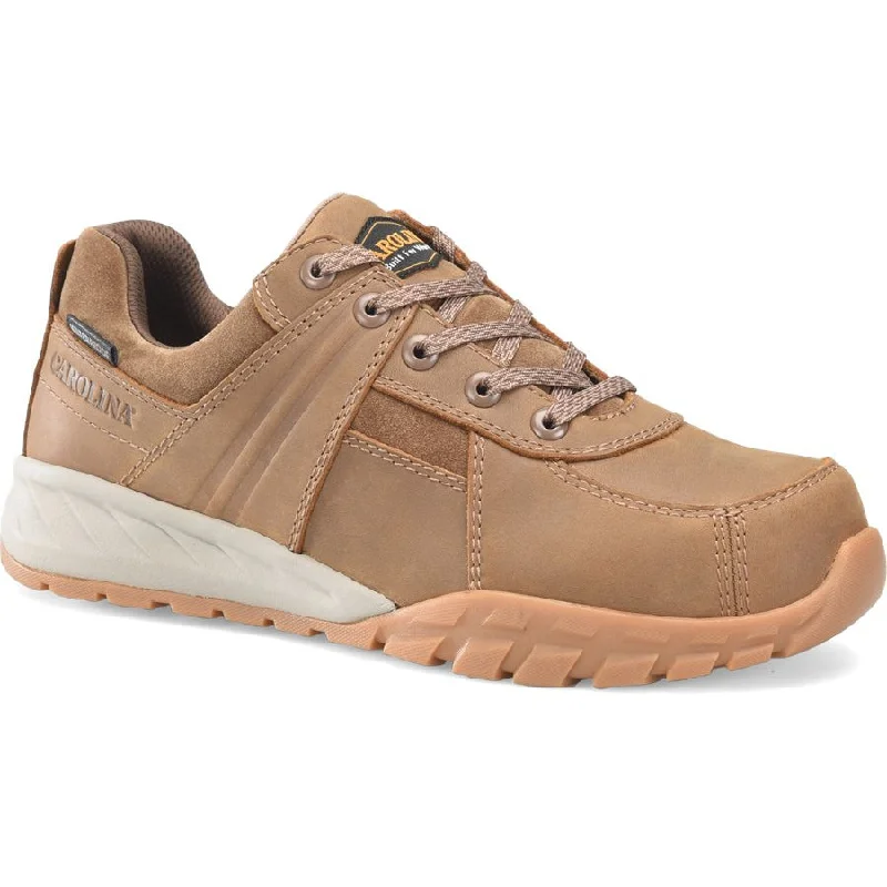 Men's work shoes safety tan-Carolina Men's Force WP Comp Toe Oxford Work Shoe - Brown - CA5591