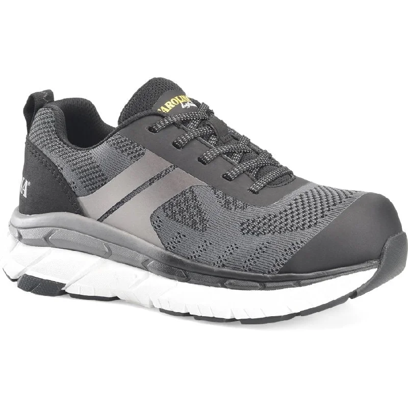 Men's work shoes cushioned gray-Carolina Women's Align Azalea Comp Toe Athletic Work Shoe -Black- CA1944