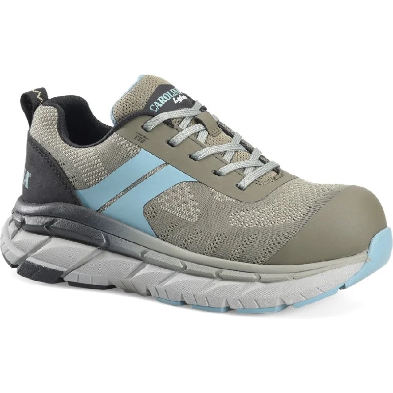 Men's work shoes cushioned gray-Carolina Women's Align Azalea Esd Comp Toe Work Shoe - Blue - CA1951