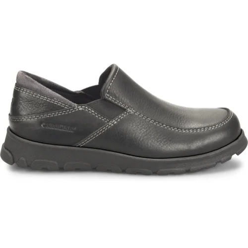 Men's work shoes safety tan-Carolina Women's S-117 ESD Alum Toe LW Slip-On Work Shoe Black- CA5672