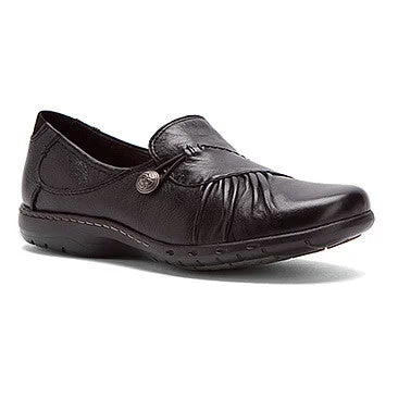 Men's work shoes cushioned black-Cobb Hill - Paulette - Black