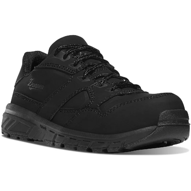 Men's work shoes durable black-Danner Women's Run Time Low EVO Black Slip Resistant Composite Toe Work Shoe 12311