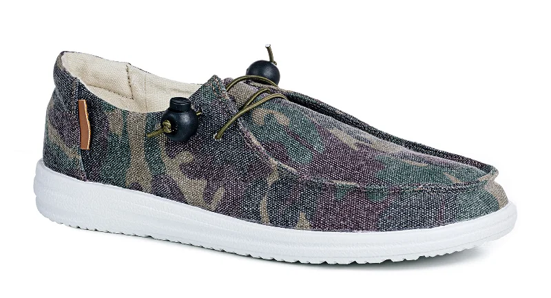 Men's casual shoes comfortable navy-Corky's Kayak Camo