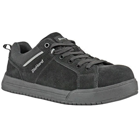 Men's work shoes rugged black-DieHard Men's Solstice Composite Toe Work Shoe - Black DH20100