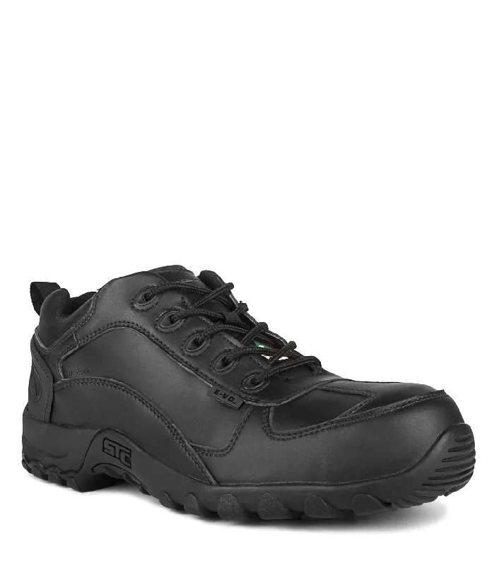 Men's work shoes steel toe brown-Drive, Black | Metal Free Chemtech Safety Work Shoes | Vegan & CSA ESR