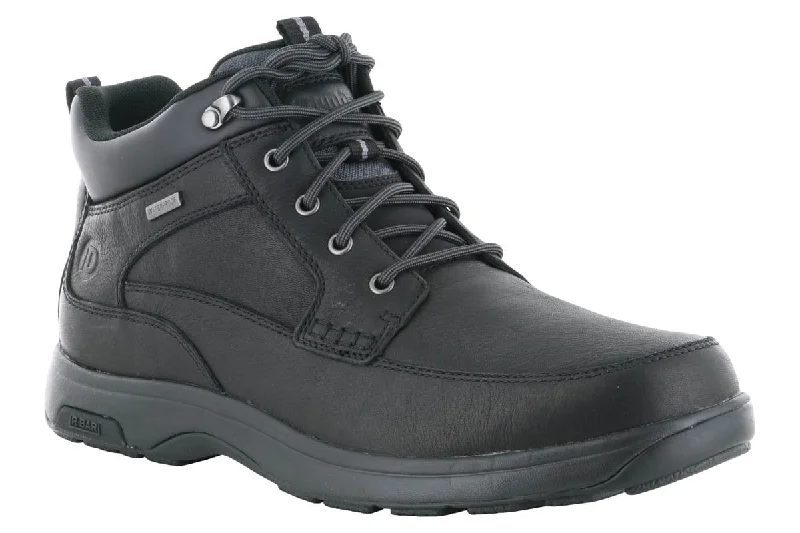 Men's work shoes cushioned navy-Dunham 8000 Mid Boot Black