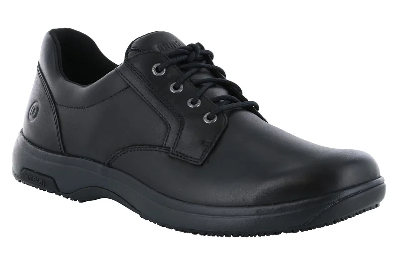 Men's work shoes durable tan-Dunham Service Waterproof Shoe Black