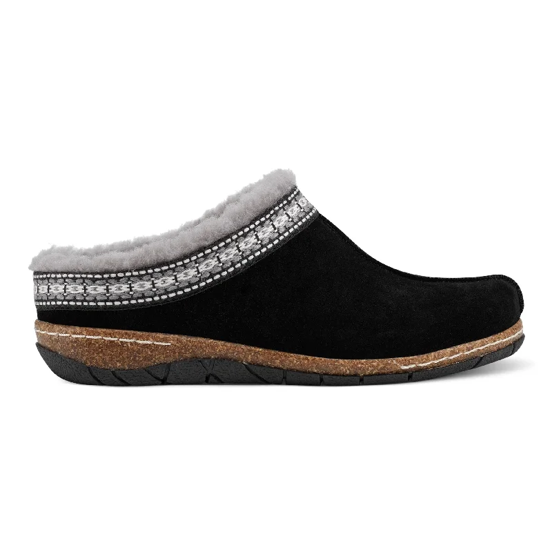 Men's casual shoes trendy navy-Elya Round Toe Casual Slip-on Flat Clogs