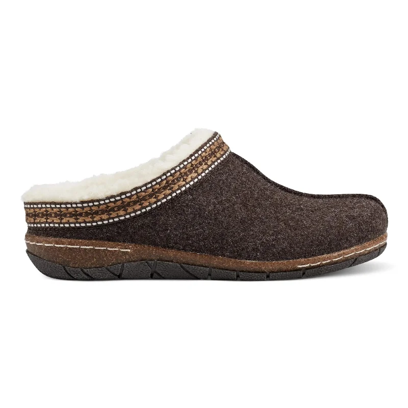 Men's casual shoes everyday black-Elya Round Toe Casual Slip-on Flat Clogs