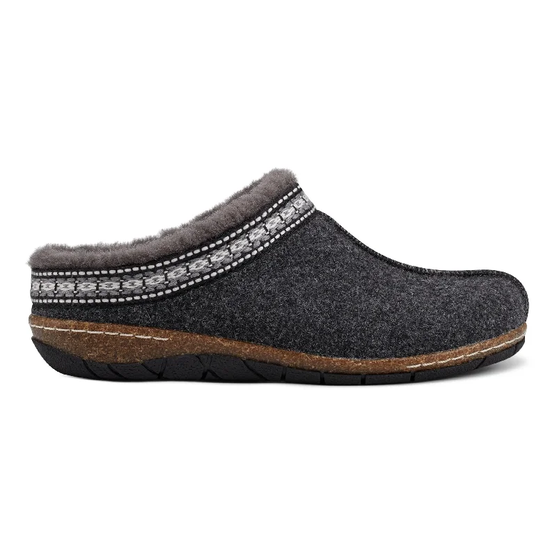 Men's casual shoes durable navy-Elya Round Toe Casual Slip-on Flat Clogs