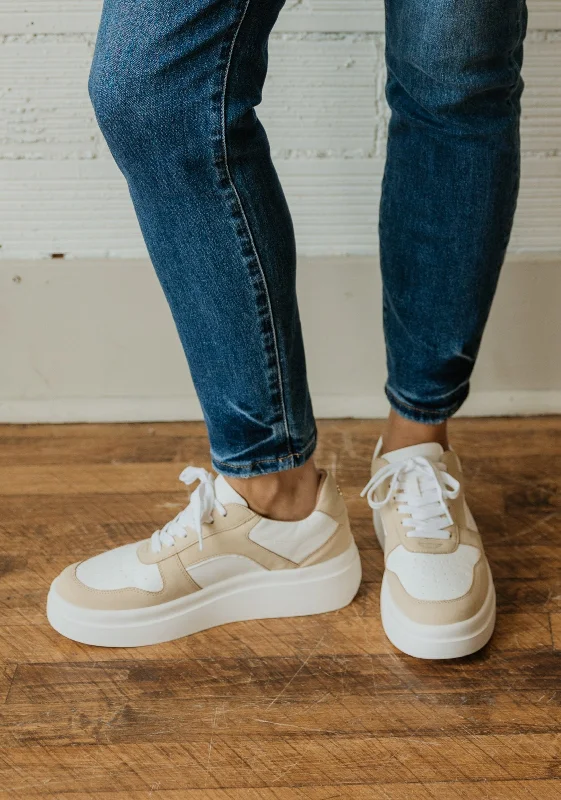 Men's casual shoes comfortable white-EMMA FLATFORM SNEAKER