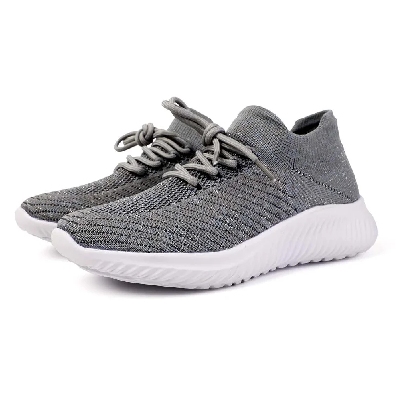 Men's water shoes non-slip gray-ENERGY AIR Grey Women Slip On Shoes