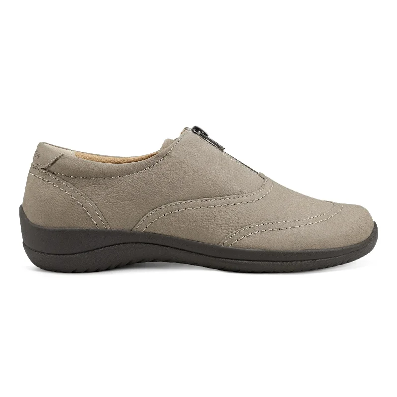 Men's casual shoes stylish gray-Fannie Round Toe Casual Slip-on Flats