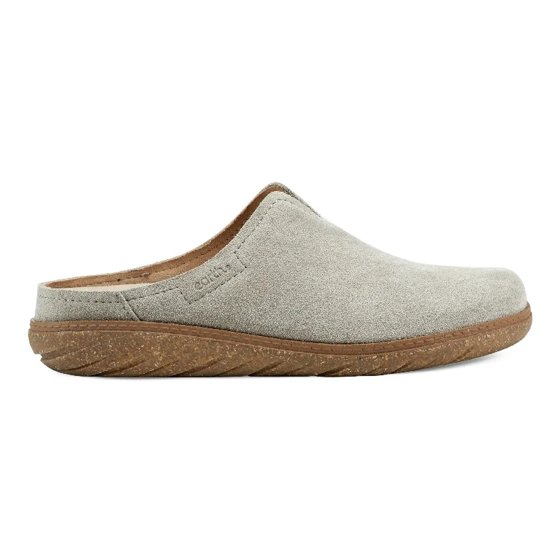 Men's casual shoes slip-on brown-Flan Round Toe Casual Slip-on Flat Mules