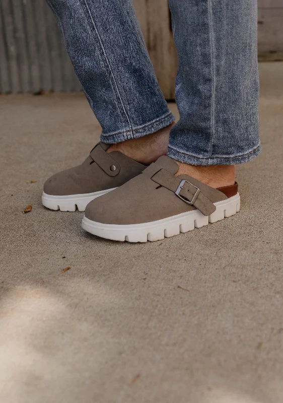 Men's casual shoes flexible navy-GENEVA MULE CLOG