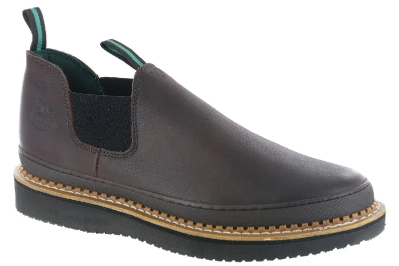 Men's work shoes comfortable navy-Georgia Giant Romeo Slip-On