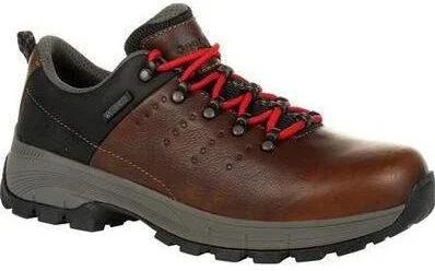 Men's work shoes lightweight gray-Georgia Men's Eagle Trail Soft Toe WP Oxford Work Shoe - Brown - GB00398