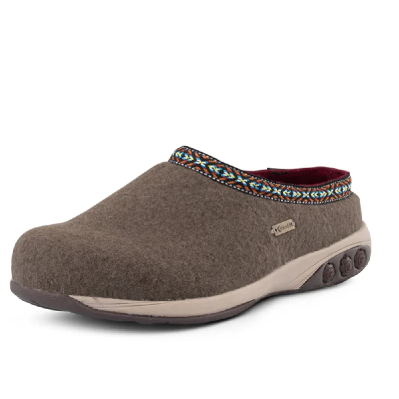 Men's casual shoes lightweight gray-Heather Women's Wool Clog Slipper