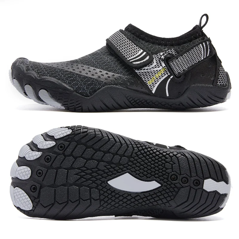 Men's water shoes quick-dry black-HIITAVE Boys & Girls Water Shoes Quick Drying Sports Aqua Athletic Sneakers Lightweight Sport Shoes(Little Kid/Big Kid)