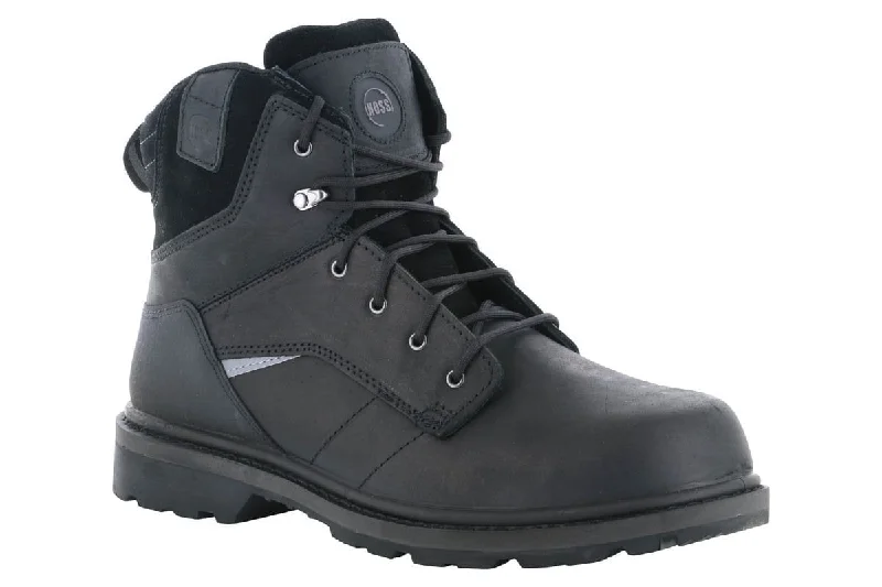 Men's work shoes lightweight gray-Hoss Carson 6" Composite Toe Boot Black