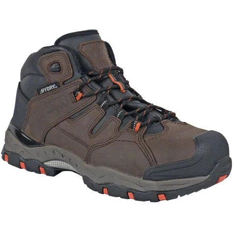 Men's work shoes non-slip brown-Hoss Men's Tracker Composite Safety Toe Waterproof Work Shoe - Brown - 50251