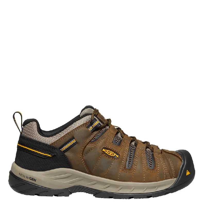 Men's work shoes safety brown-KEEN Utility Men's Flint II Soft Toe Work Shoe