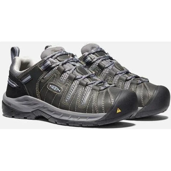 Men's work shoes cushioned sole-Keen Utility Women's Flint II Soft Toe Work Shoe - Grey - 1023253