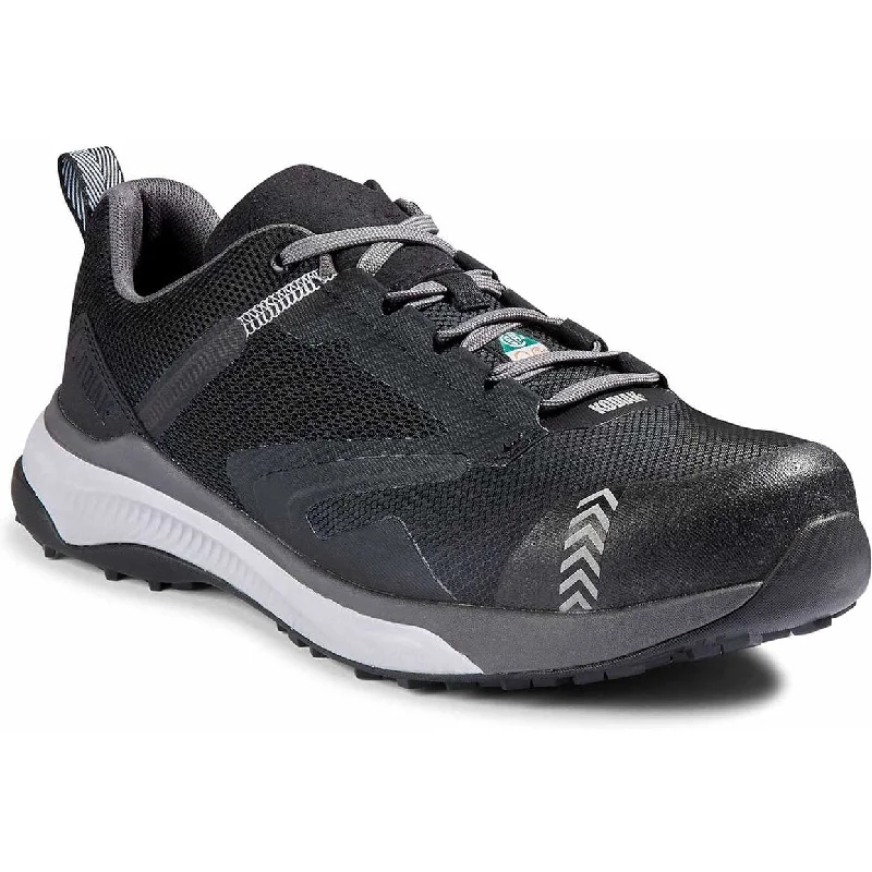 Men's work shoes safety tan-Kodiak Men's Quicktrail Low CT Athletic Safety Work Shoe -Black- 4TGYBK