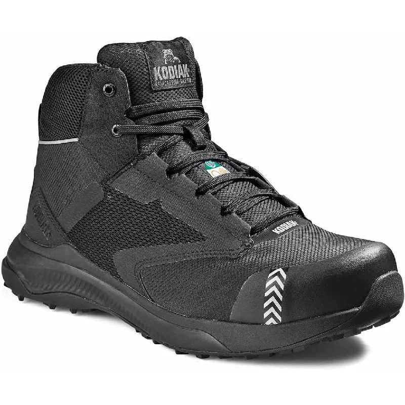 Men's work shoes lightweight gray-Kodiak Men's Quicktrail Mid CT Athletic Safety Work Shoe -Black- 4THQBK