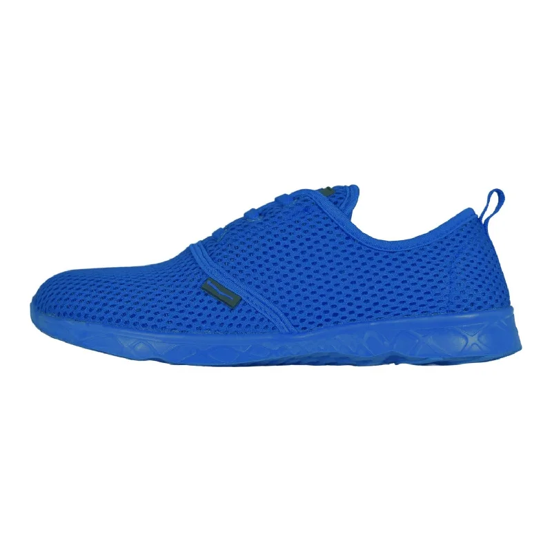 Men's water shoes flexible navy-Ladies Aqua Sneakers Royal Blue