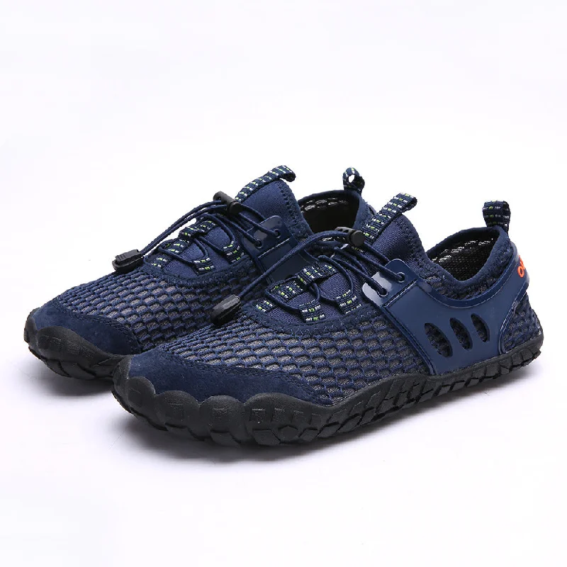 Men's water shoes durable blue-Lightweight Breathable Fisherman Hiking Water Shoes