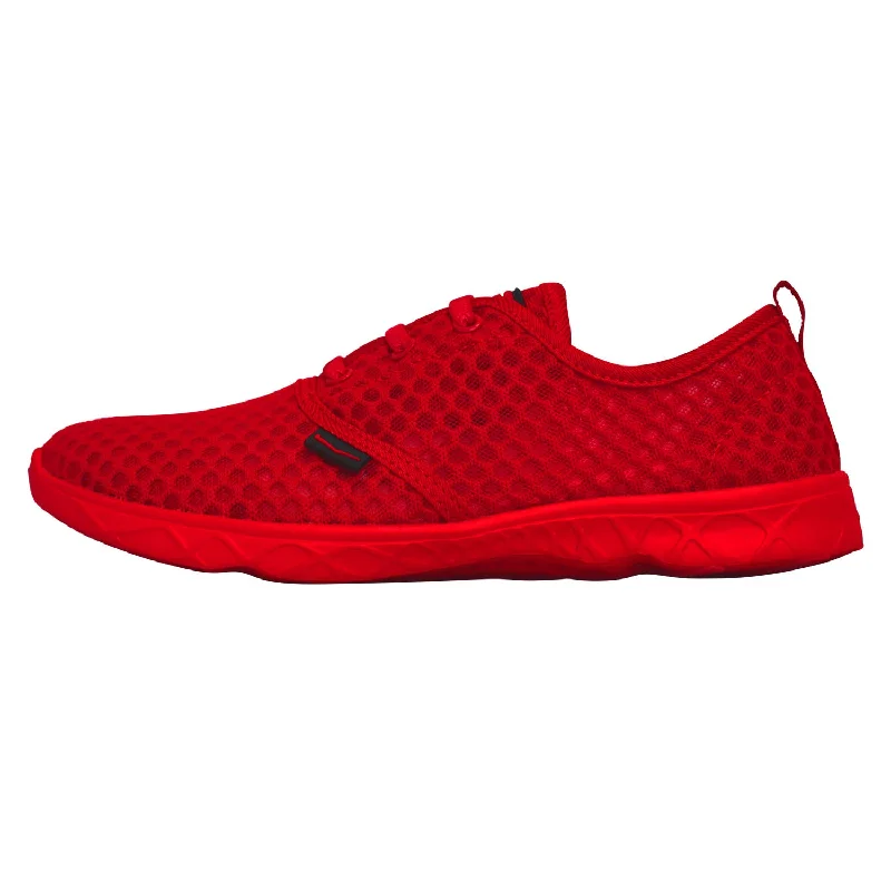 Men's water shoes durable gray-Men's Aqua Sneaker Red Sport