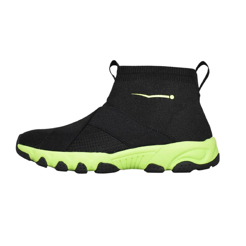 Men's water shoes durable black-Men's High Top Sport Black/Yellow