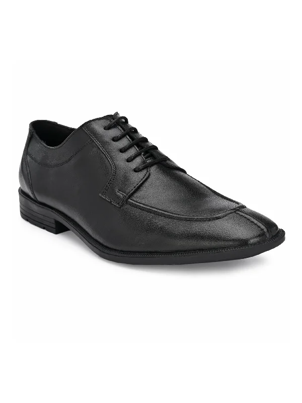 Unisex leather shoes lightweight black-Men's Leather Lace up Formal Shoe