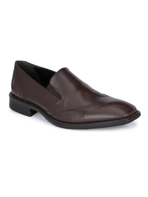 Unisex leather shoes office brown-MEN'S LEATHER SHOE